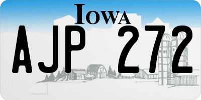 IA license plate AJP272