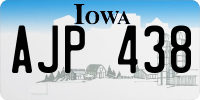 IA license plate AJP438