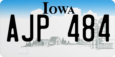 IA license plate AJP484