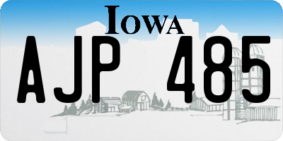 IA license plate AJP485