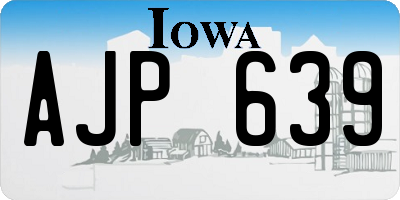 IA license plate AJP639