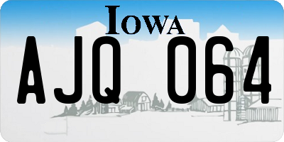 IA license plate AJQ064