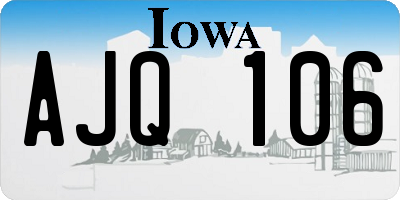 IA license plate AJQ106