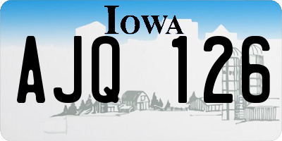 IA license plate AJQ126