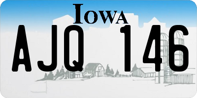 IA license plate AJQ146