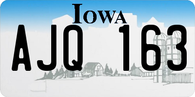 IA license plate AJQ163