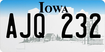 IA license plate AJQ232