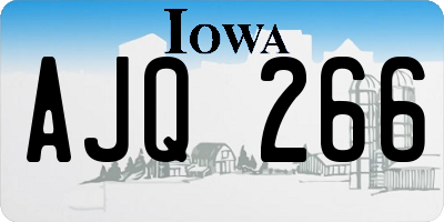 IA license plate AJQ266