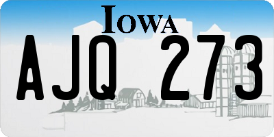 IA license plate AJQ273