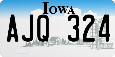 IA license plate AJQ324