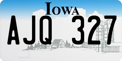 IA license plate AJQ327