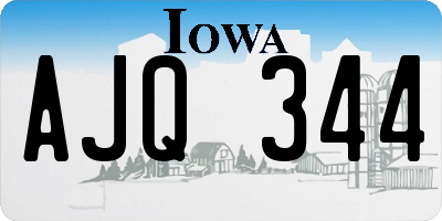 IA license plate AJQ344