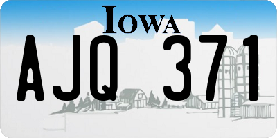 IA license plate AJQ371