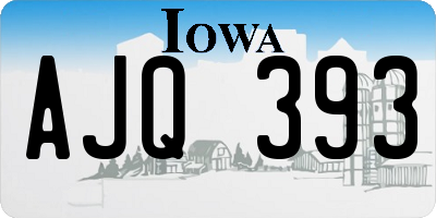 IA license plate AJQ393