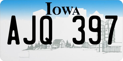 IA license plate AJQ397
