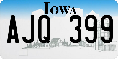 IA license plate AJQ399