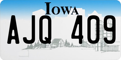 IA license plate AJQ409