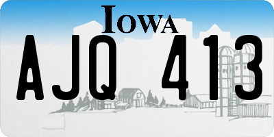 IA license plate AJQ413