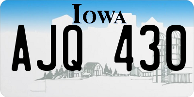 IA license plate AJQ430