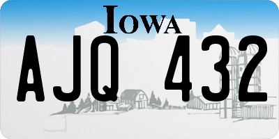 IA license plate AJQ432