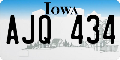 IA license plate AJQ434
