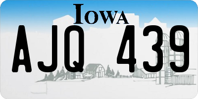 IA license plate AJQ439