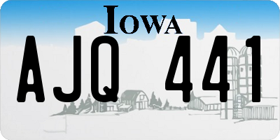 IA license plate AJQ441