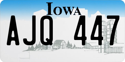 IA license plate AJQ447