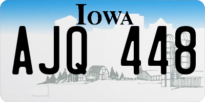 IA license plate AJQ448