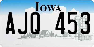 IA license plate AJQ453