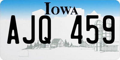 IA license plate AJQ459