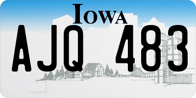 IA license plate AJQ483