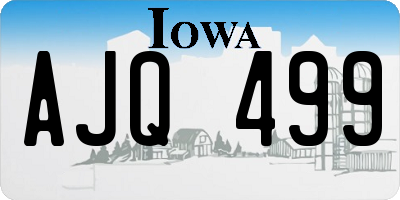 IA license plate AJQ499