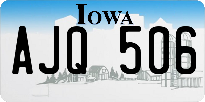 IA license plate AJQ506