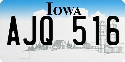 IA license plate AJQ516