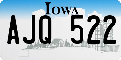 IA license plate AJQ522