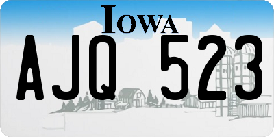 IA license plate AJQ523