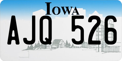IA license plate AJQ526