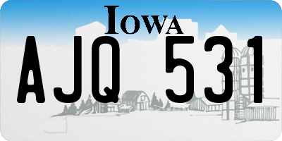 IA license plate AJQ531