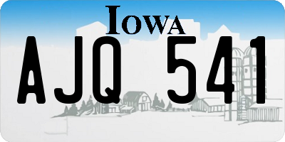 IA license plate AJQ541