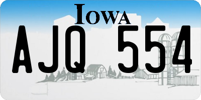 IA license plate AJQ554