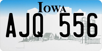 IA license plate AJQ556