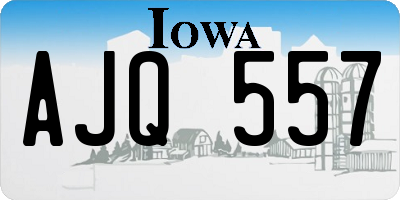 IA license plate AJQ557