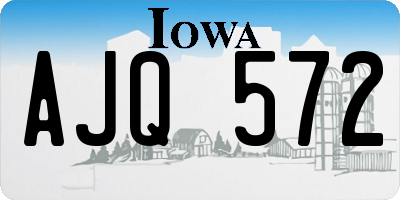 IA license plate AJQ572