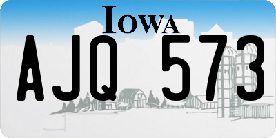 IA license plate AJQ573