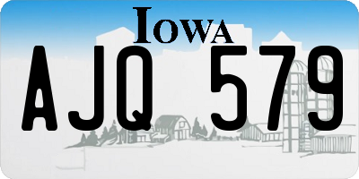 IA license plate AJQ579
