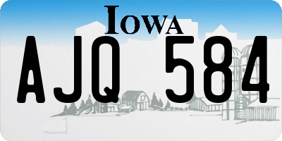 IA license plate AJQ584
