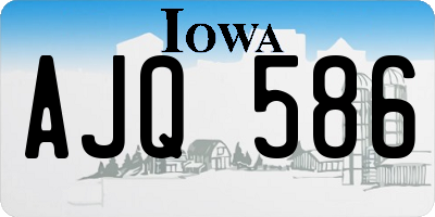 IA license plate AJQ586