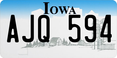 IA license plate AJQ594
