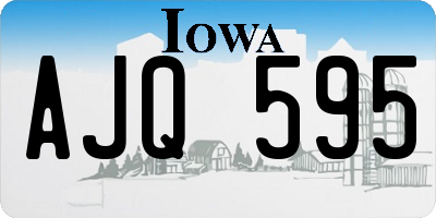 IA license plate AJQ595